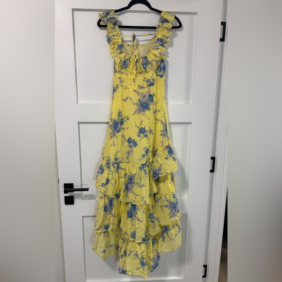 LoveShackFancy Winslow Asymmetric high/low Dress Size 0 - Picture 4 of 5